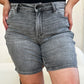 Washed Black Denim Shorts - Judy Blue