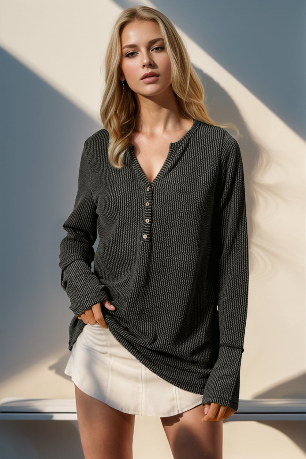Allie Ribbed Thumbhole Long Sleeve