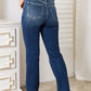 Mid Rise Distressed Bootcut - Judy Blue