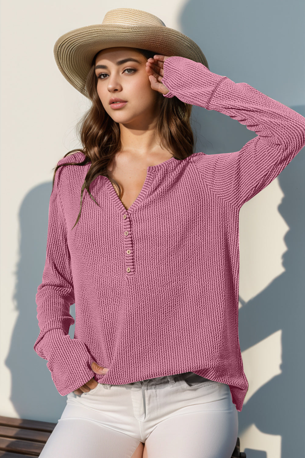 Allie Ribbed Thumbhole Long Sleeve