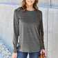 The Basics Round Neck Long Sleeve Top