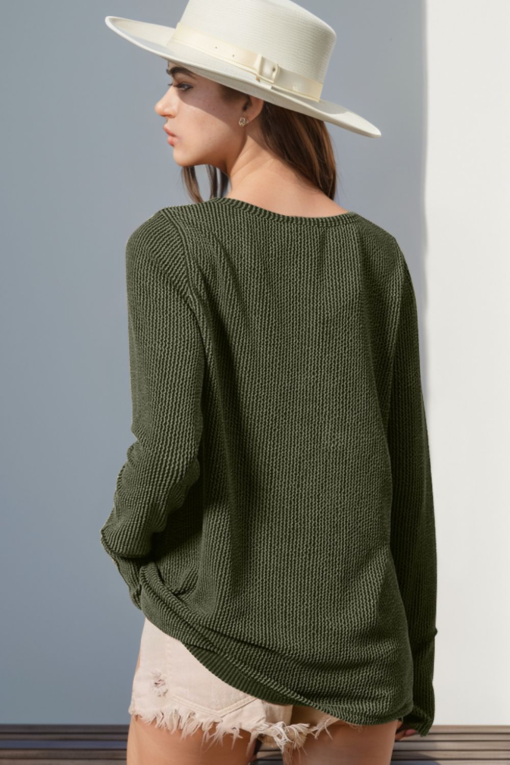 Allie Ribbed Thumbhole Long Sleeve