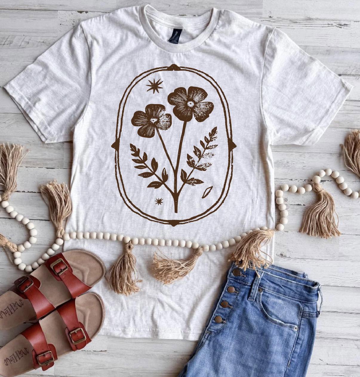PREORDER: Framed Florals Tee // eta 2-3 weeks