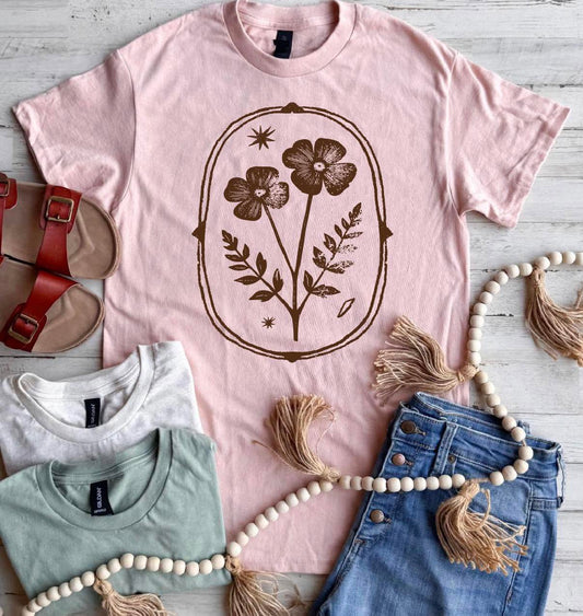 PREORDER: Framed Florals Tee // eta 2-3 weeks