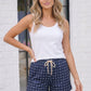 Starry Days Navy Drawstring Shorts
