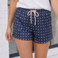 Starry Days Navy Drawstring Shorts