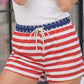 Stars and Stripes Drawstring Shorts