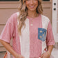 Stars and Stripes Eyelet Pocket Top