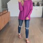 Basic Necessity Ribbed Top in Light Plum