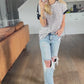 Sailing the Seas Stripe Button Top