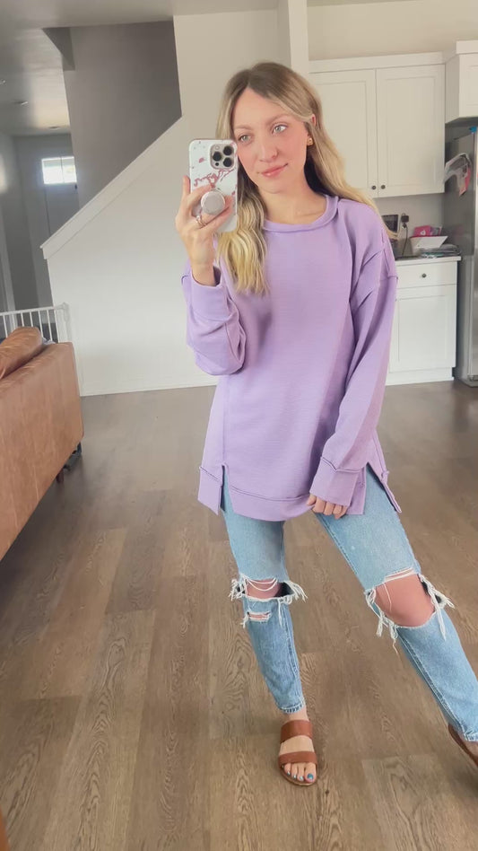 *free ship today* Clara Ribbed Pullover