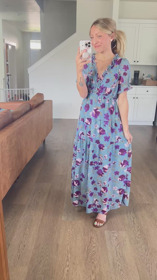 SHIPS FREE TODAY // Hydrangea Dreams Maxi Dress