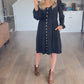 Cora Long Sleeve Button Down Dress