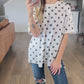 *new* Play Date in Paris Polka Dot Boyfriend Tee