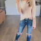 *free ship today* Reiss Lace Sleeve Henley