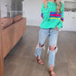 Colorful Accent Pullover