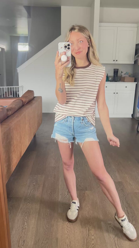 SHIPS FREE TODAY // Boardwalk Stripe Tank