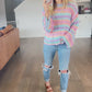 Cotton Candy Open Knit Sweater