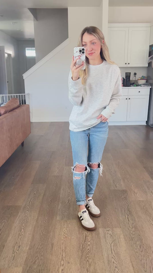 Round Neck Scuba Pullover