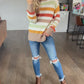 *free ship today* Falling Leaves Stripe Sweater
