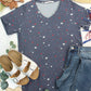 Sophie Top - Blue Liberty Stars