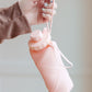Collapsing Silicon Water Bottle in Diamond Pink