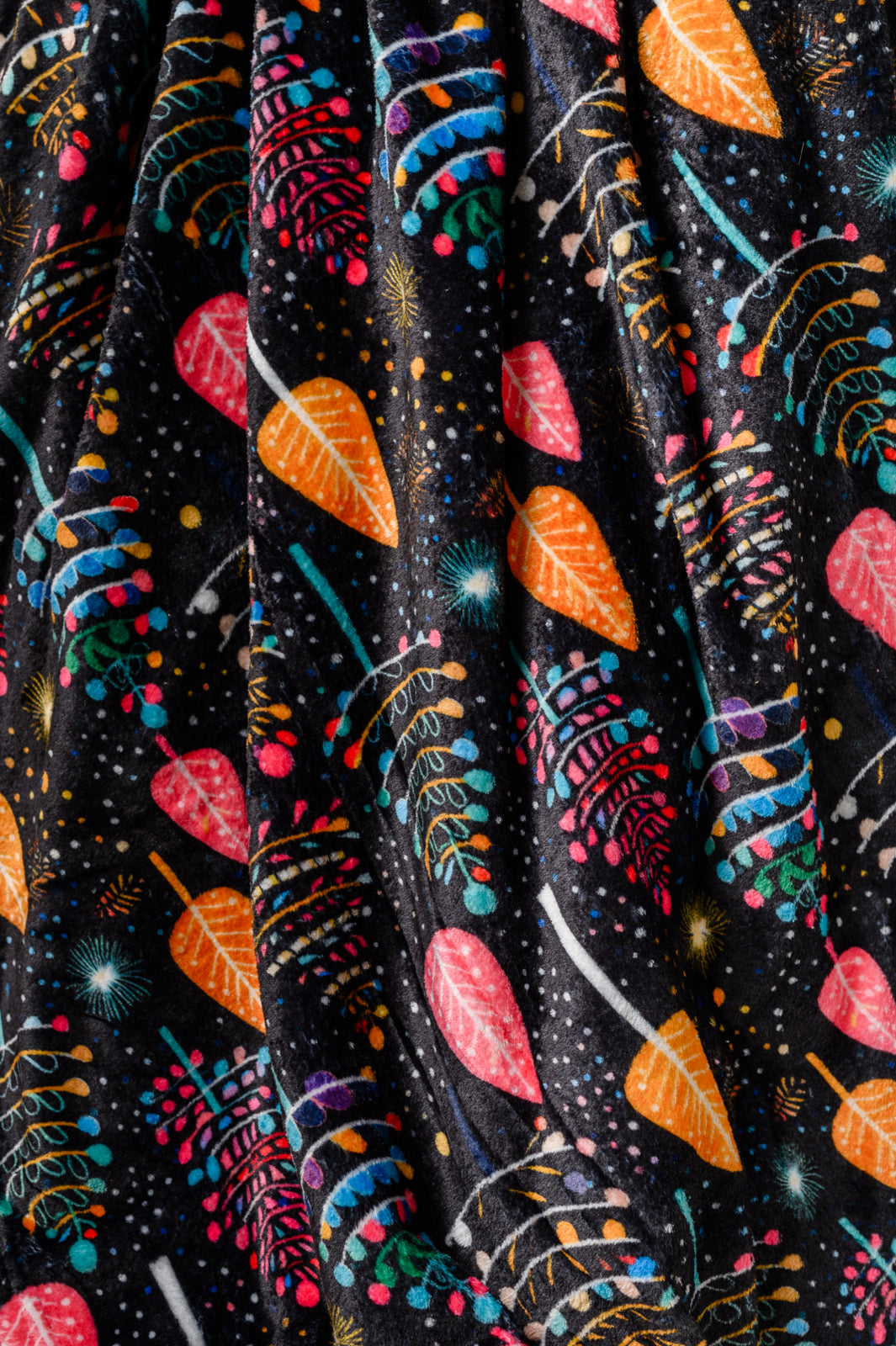 Holiday Blanket in Neon Trees